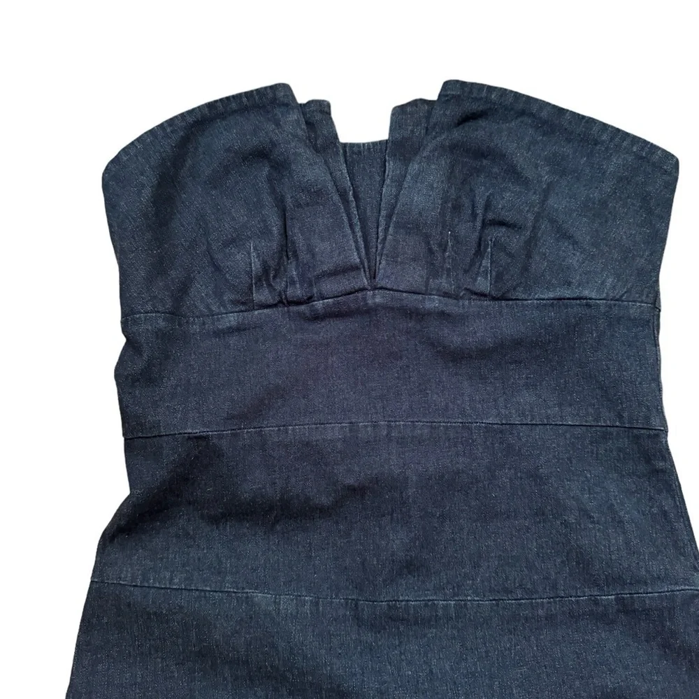 JFW Denim dress dark wash size 11 looks new excellent condition soft to touch - Picture 2 of 6
